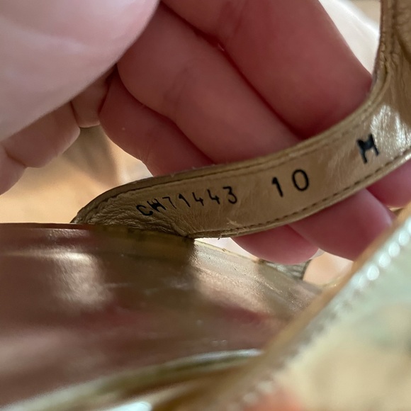 Stuart Weitzman Gold Cork High Heels size 10 - Picture 14 of 14